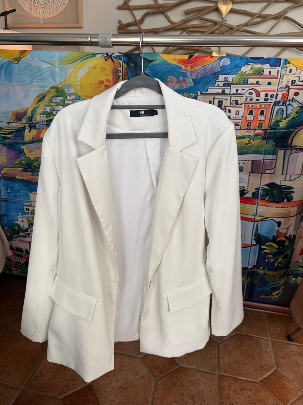Women’s White Tailored Blazer